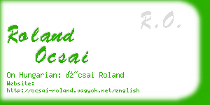 roland ocsai business card